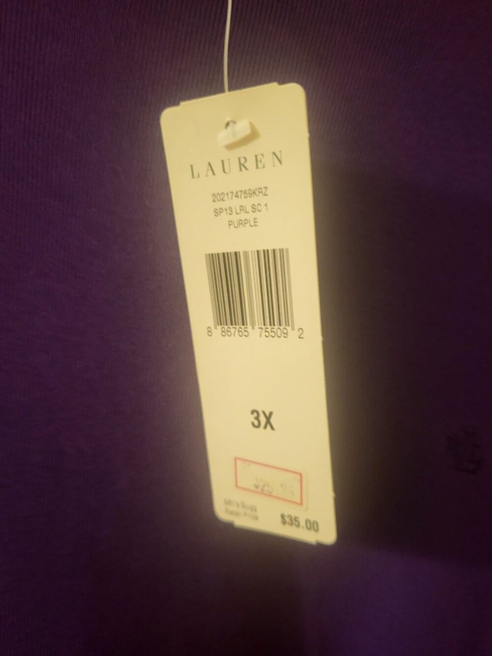 Women's Plus Size Lauren T-Shirt (Size 3X) (NWT) - Picture 4 of 4